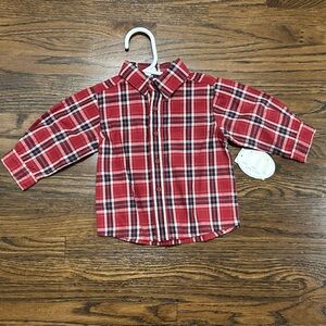 Plaid Button Down Kids Shirt